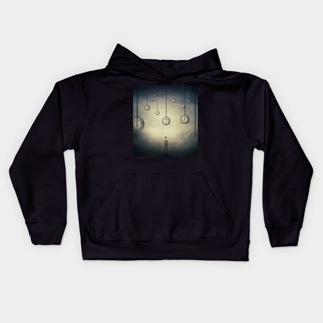 Time Perception Kids Hoodie by psychoshadow